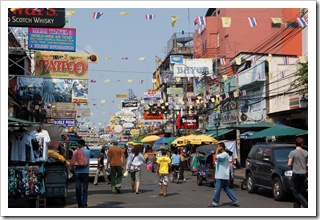 Ulica Khao San w Bangkoku (Tajlandia)